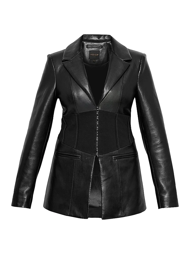 Amour Leather Blazer