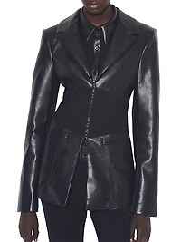 Amour Leather Blazer