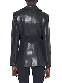 Amour Leather Blazer