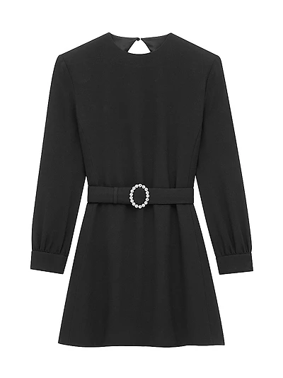 Backless Mini Dress Sable