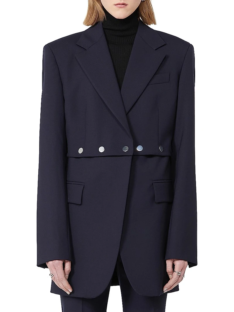 Jacket with Detachable Hem Detail