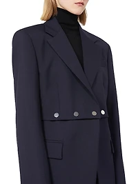 Jacket with Detachable Hem Detail