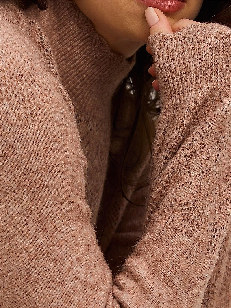 The Cozy Pointelle Poise Mini Maternity Dress