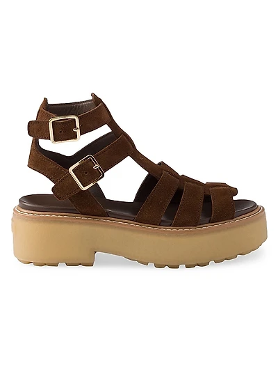 Suede Gladiator Sandals