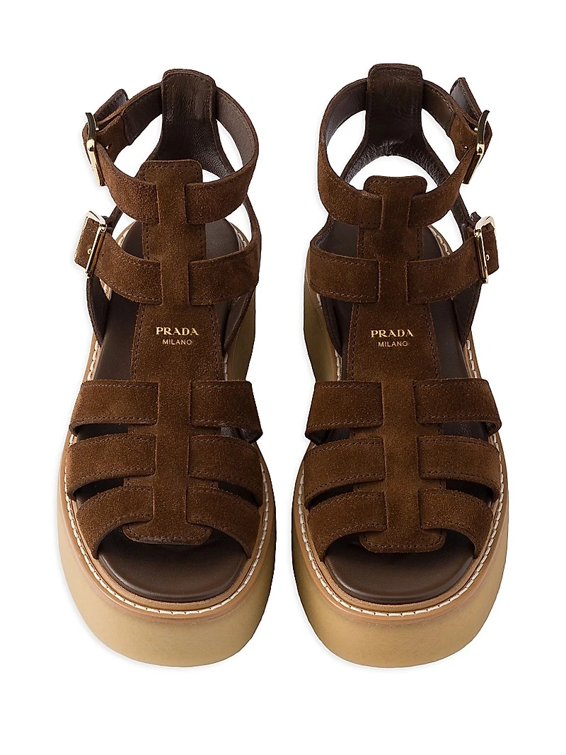 Suede Gladiator Sandals