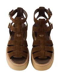 Suede Gladiator Sandals