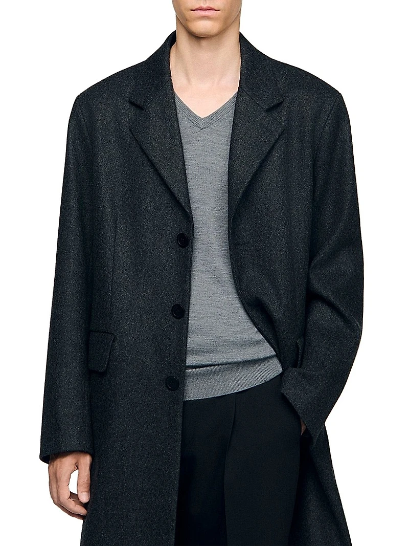 Wool Broadcloth Coat