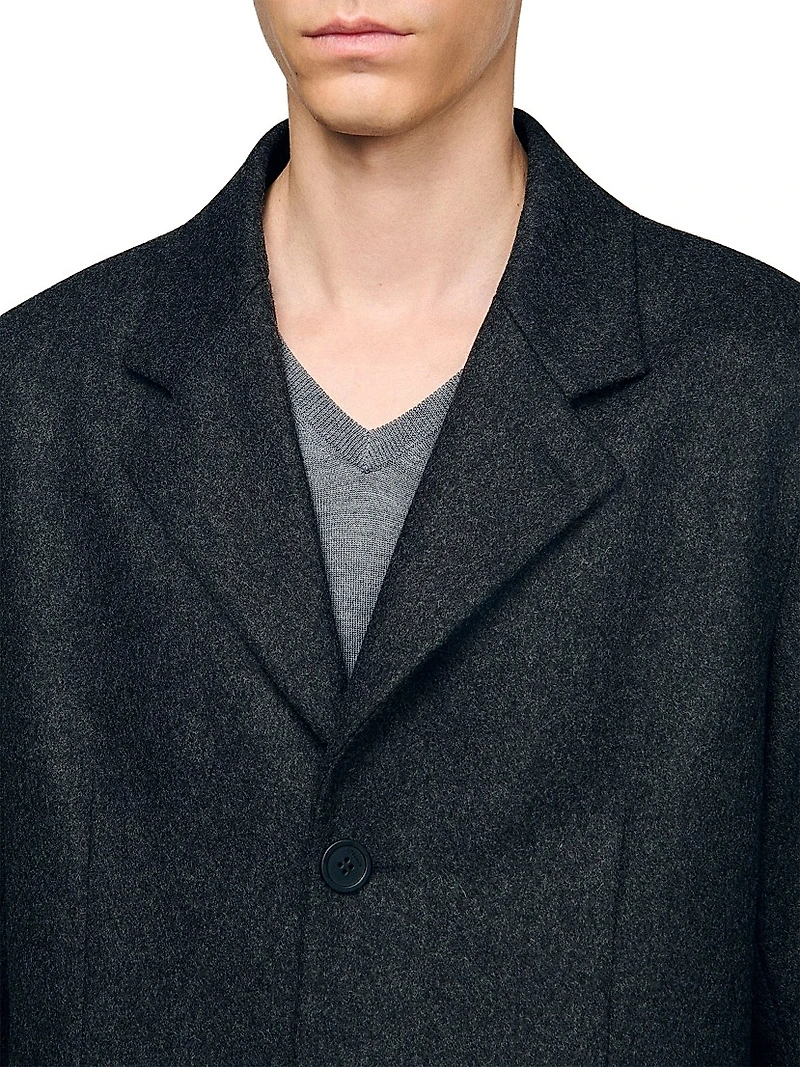 Wool Broadcloth Coat