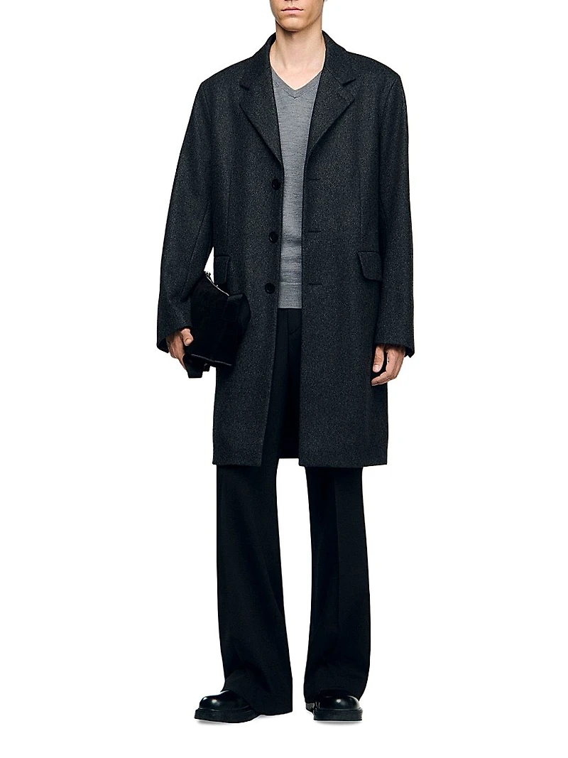 Wool Broadcloth Coat