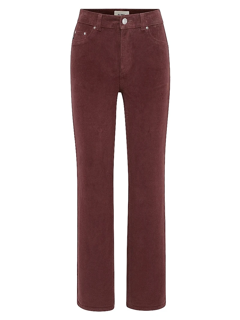 Patti Straight High Rise Corduroy Jeans