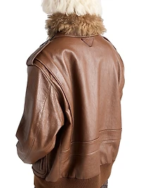 Nappa Leather Bomber Jacket