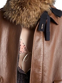 Nappa Leather Bomber Jacket