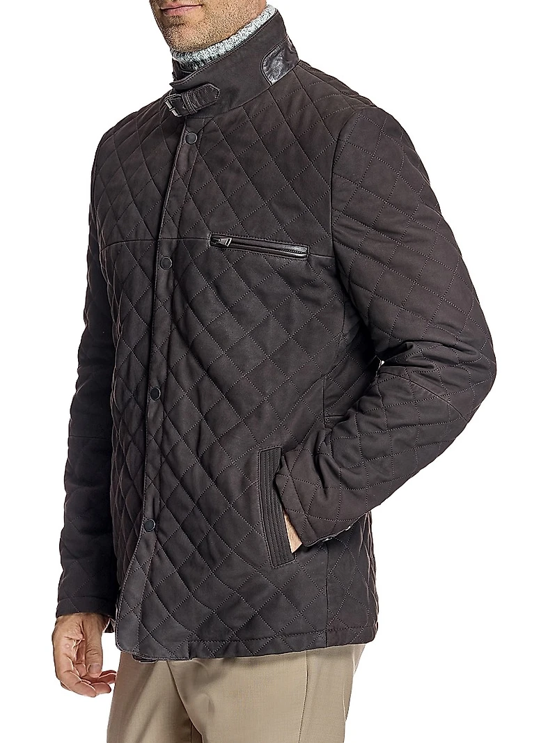 Quilted Shearling Jacket