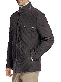 Quilted Shearling Jacket