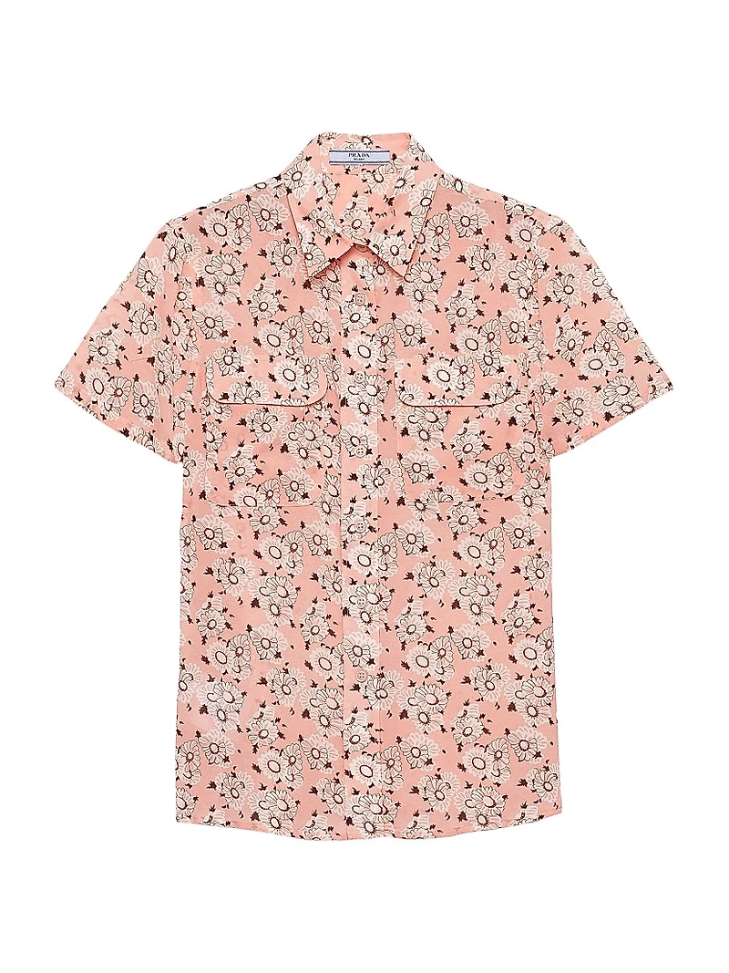 Floral Print Georgette Shirt