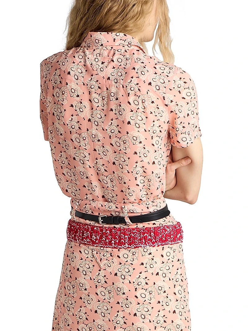 Floral Print Georgette Shirt