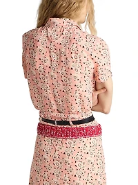Floral Print Georgette Shirt