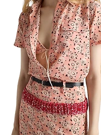 Floral Print Georgette Shirt