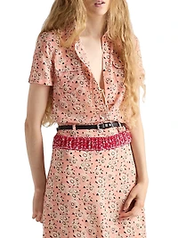 Floral Print Georgette Shirt