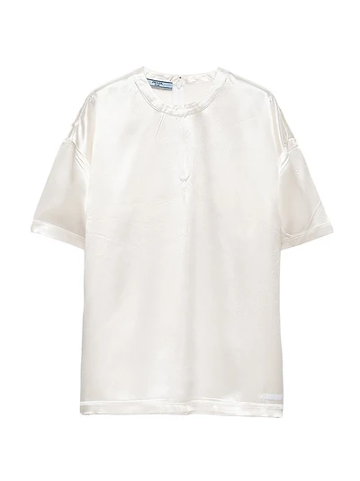 Short Sleeved Satin Top