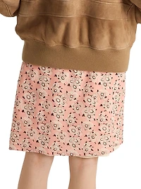 Floral Print Georgette Skirt