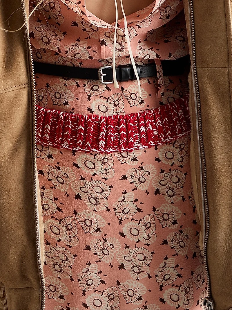 Floral Print Georgette Skirt