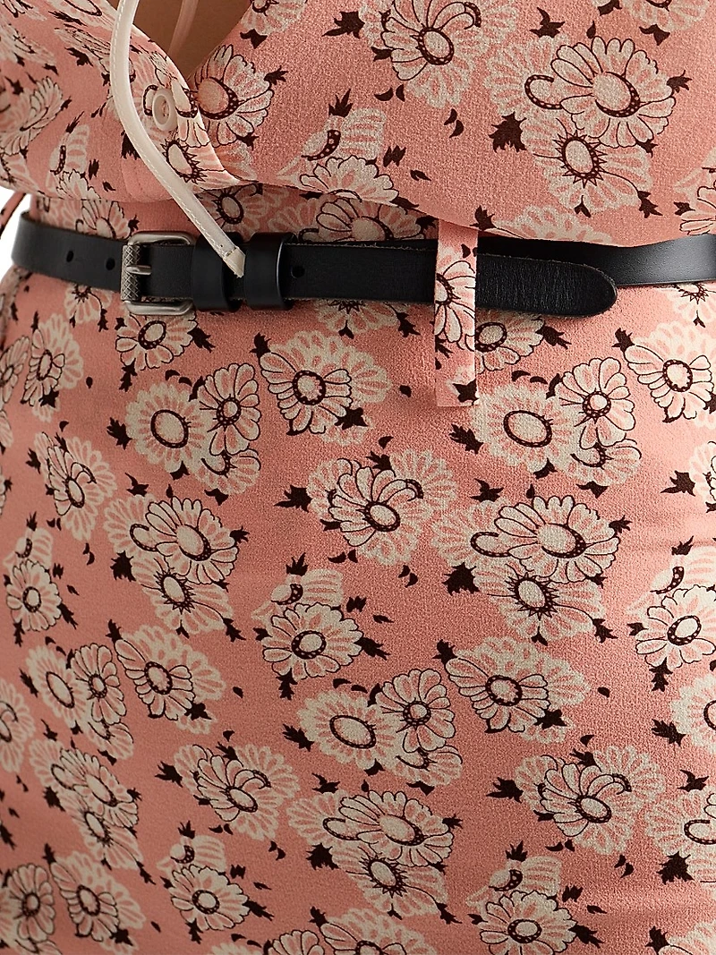 Floral Print Georgette Briefs