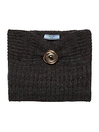 Wool and Cashmere Bandeau Top with Brooch