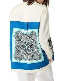 Lyn Scarf Print Shirt