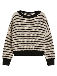 Cropped Wool Knit Jumper