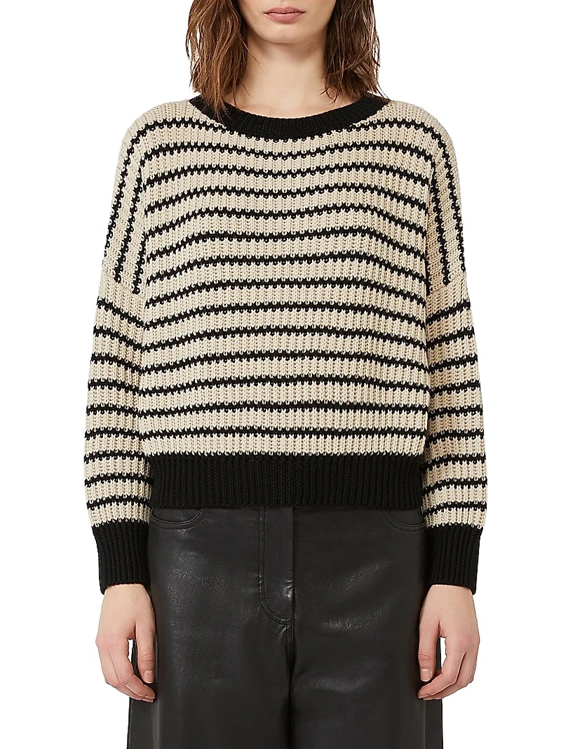 Cropped Wool Knit Jumper