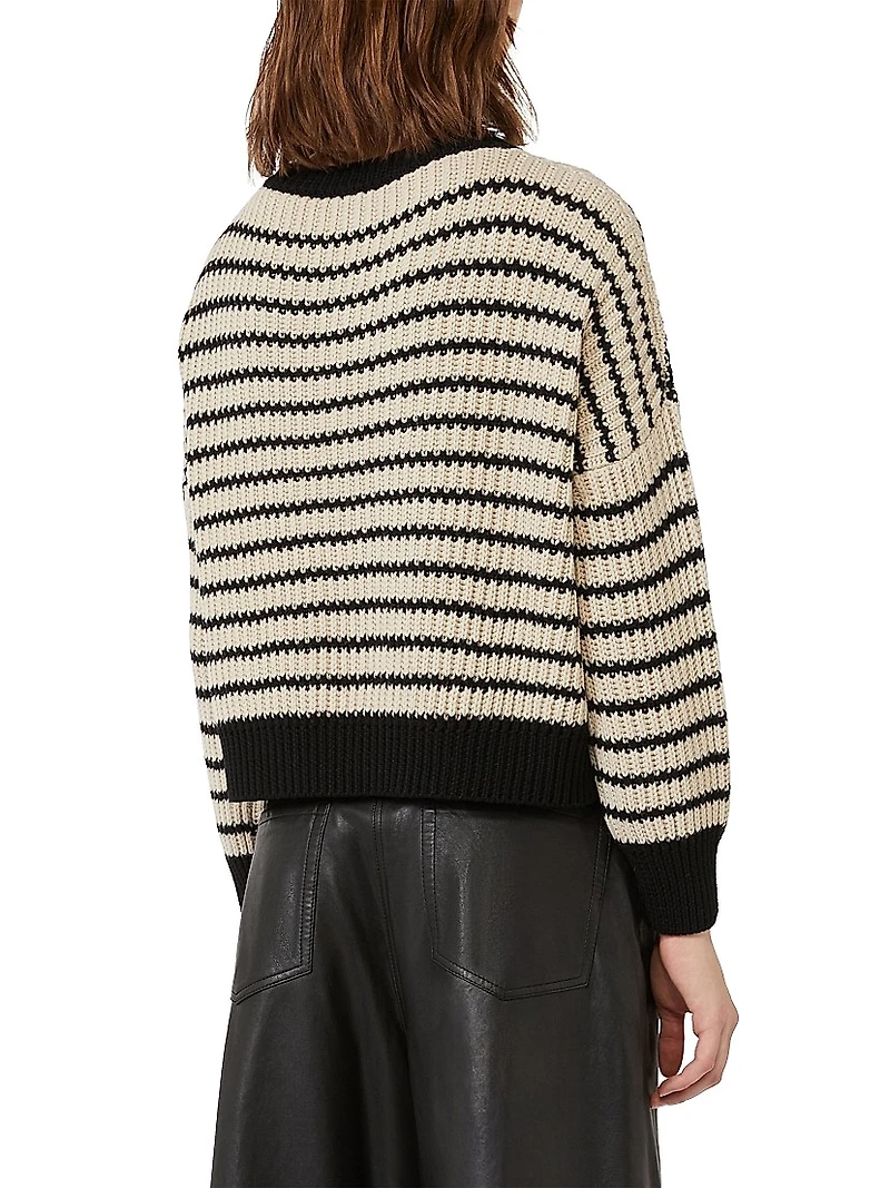 Cropped Wool Knit Jumper