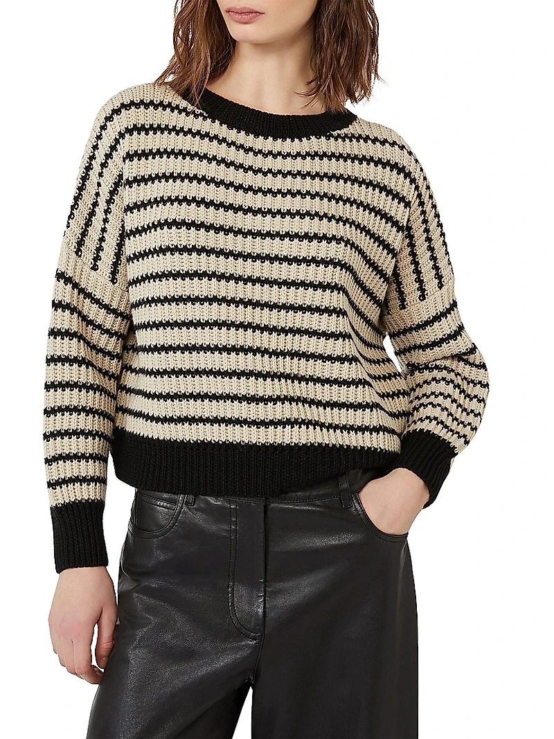 Cropped Wool Knit Jumper