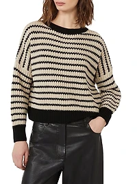 Cropped Wool Knit Jumper