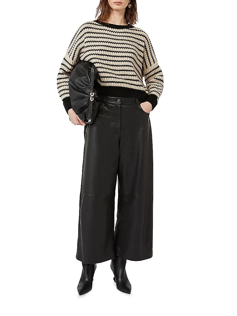 Cropped Wool Knit Jumper