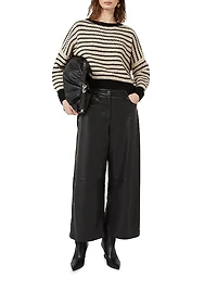 Cropped Wool Knit Jumper