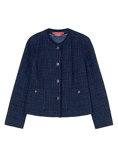 Yarn Dyed Knit Jacket