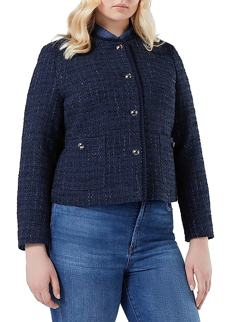 Yarn Dyed Knit Jacket