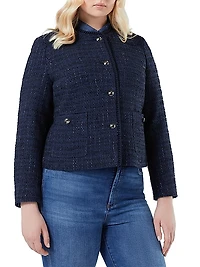 Yarn Dyed Knit Jacket