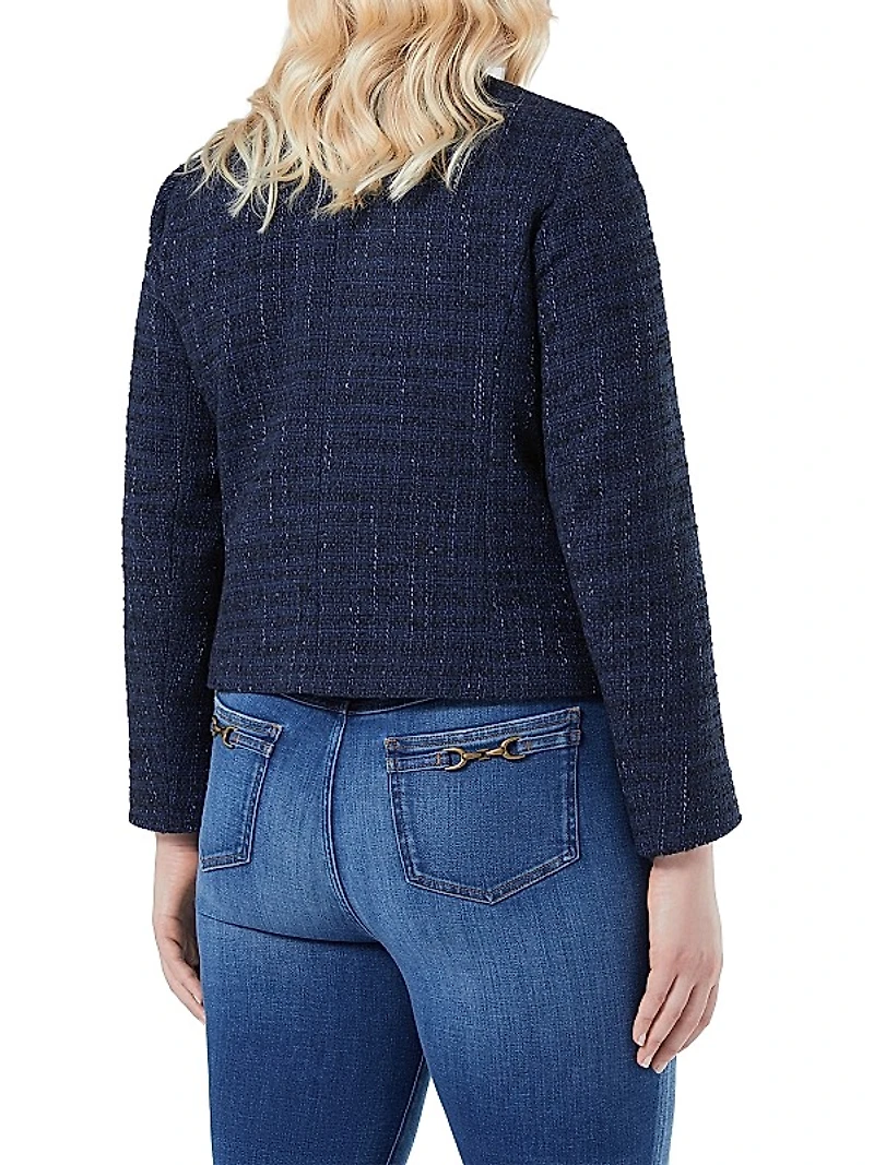 Yarn Dyed Knit Jacket