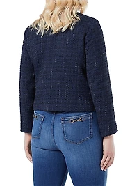 Yarn Dyed Knit Jacket