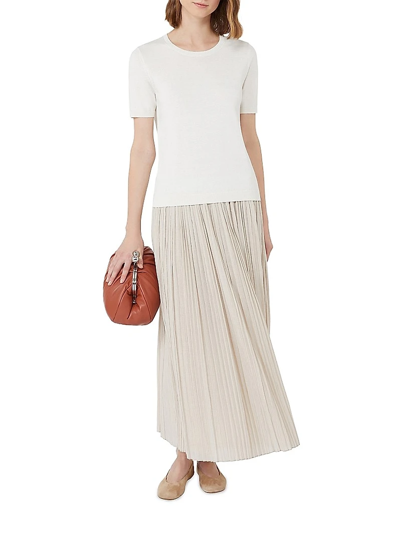 Crepon Jersey Skirt