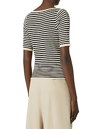 Slim Fit Stretch Viscose T-Shirt