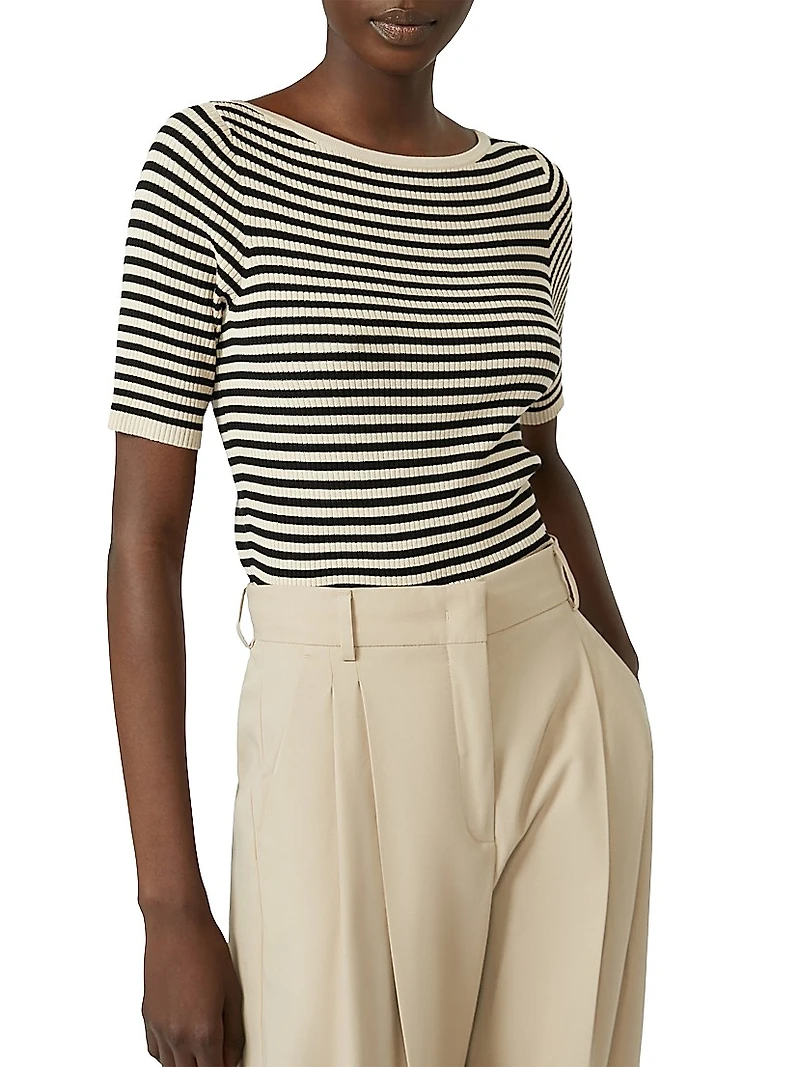 Slim Fit Stretch Viscose T-Shirt