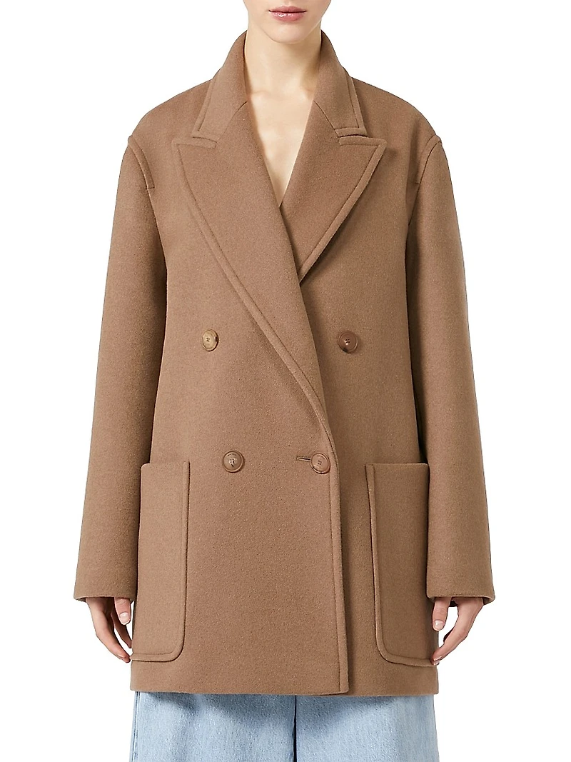 Wool and Cashmere Cloth Heavy Coat