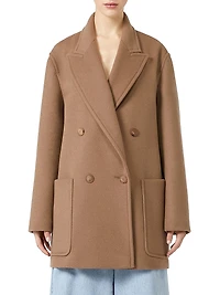 Wool and Cashmere Cloth Heavy Coat