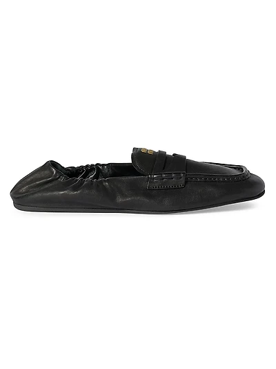 Ruches Nappa Leather Loafers