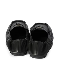 Ruches Nappa Leather Loafers