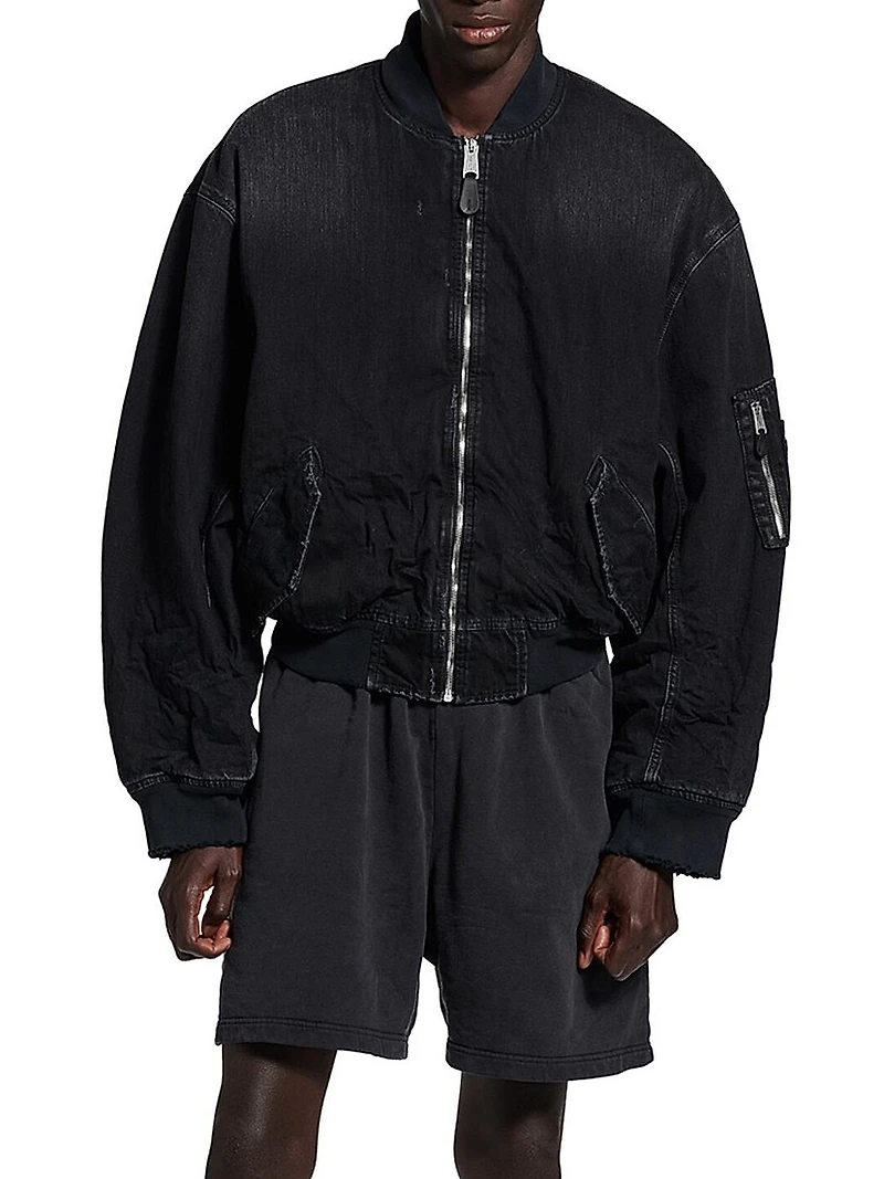 Standard Denim Bomber Jacket