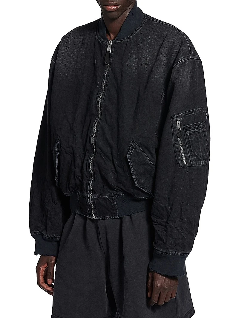 Standard Denim Bomber Jacket